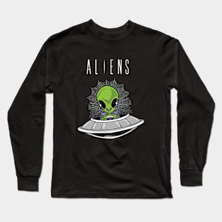 fly alien Long Sleeve T-Shirt